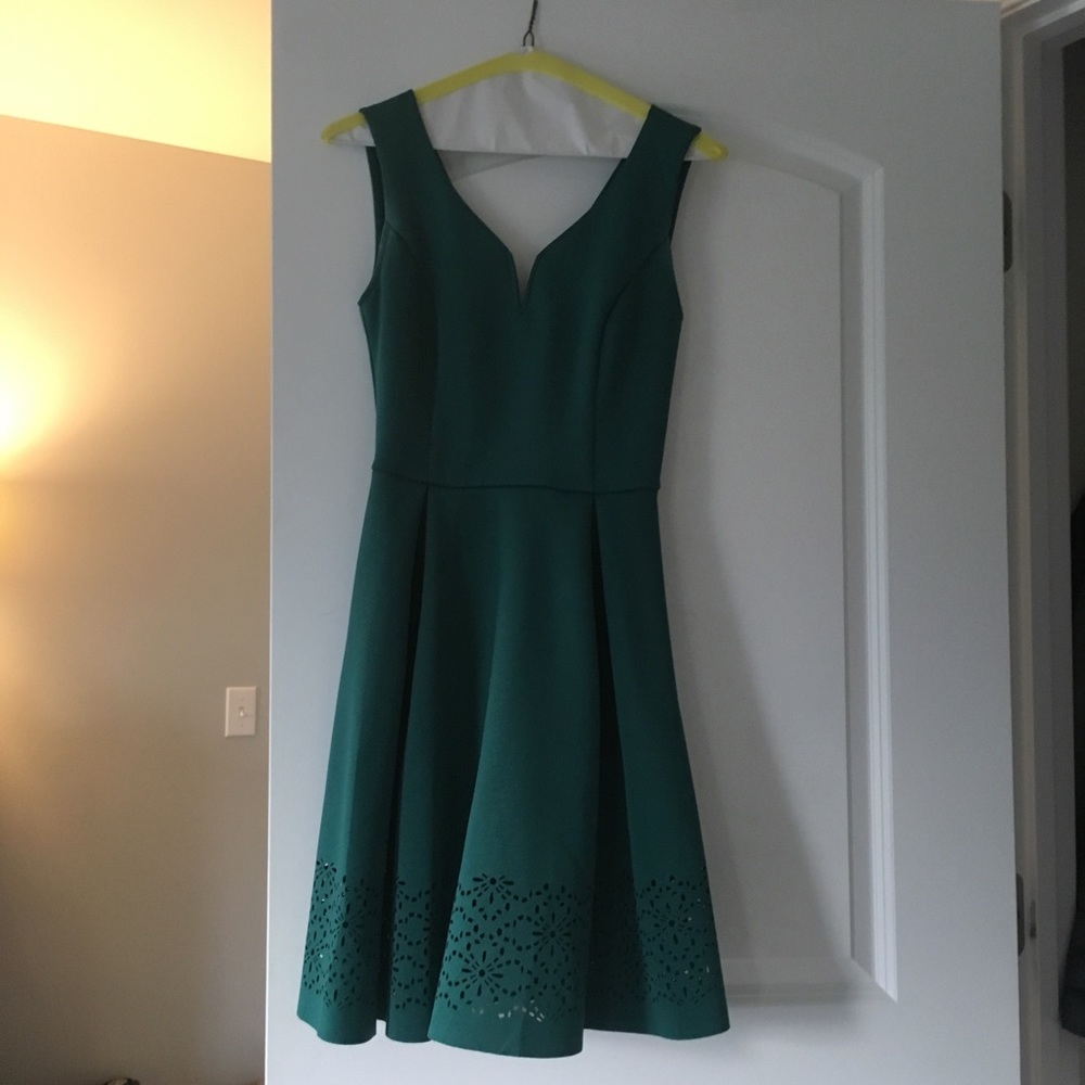 Emerald green dress
